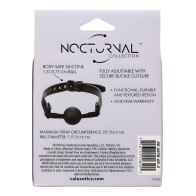 Nocturnal Collection Silicone Ball Gag | Black