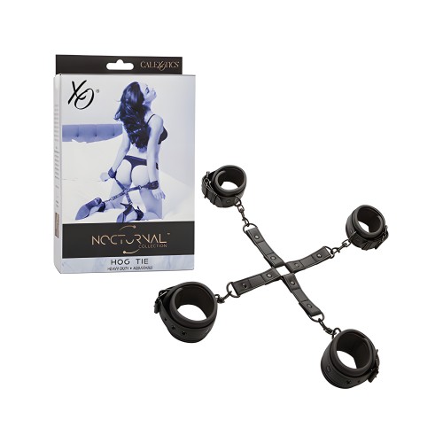 Nocturnal Collection Adjustable Hog Tie - Black - Bondage