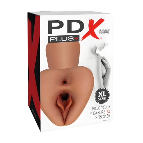 PDX Plus Pick Your Pleasure Stroker - XL Brown
