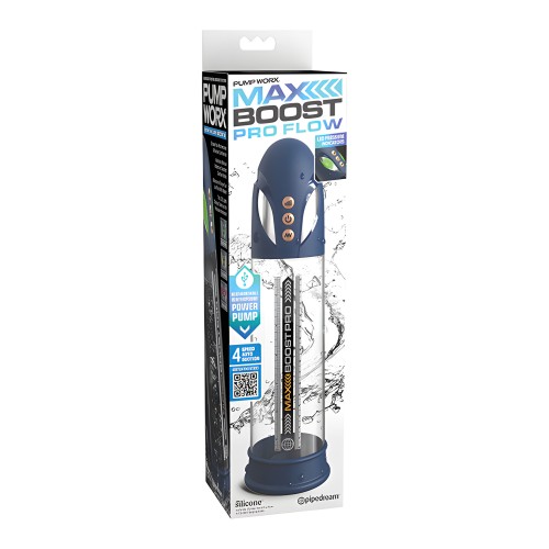 Bomba de Pene Max Boost Pro - Azul/Transparente