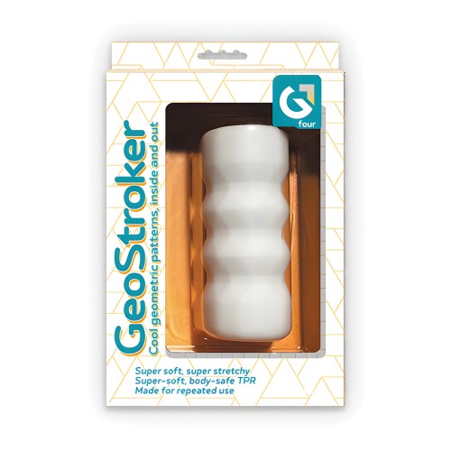 GeoStroker Four 5" Ultra-Soft Stroker - White