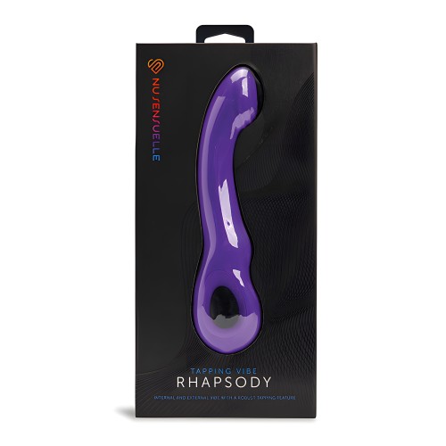 Nu Sensuelle Rhapsody Vibrador Tapping - Púrpura Profundo