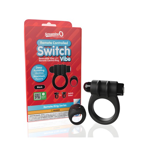 Buy Screaming O Switch Remote Controlled Vibrating Ring - Black