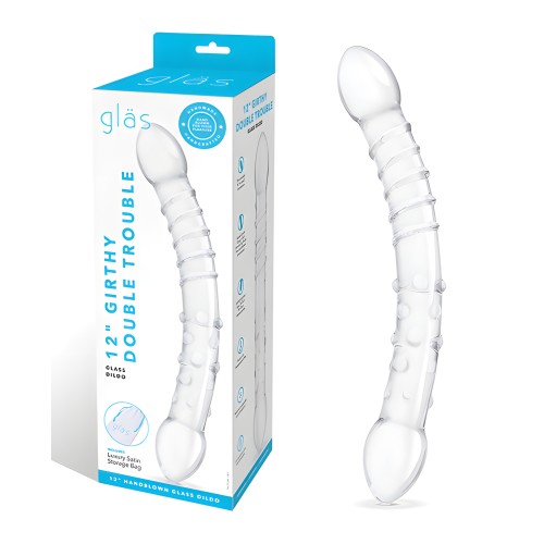 Glas Dildo Doble Problema de 12" | Placer Versátil