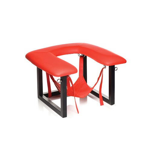 Silla Queening Master Series Face Rider - Negro/Rojo