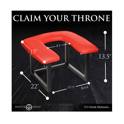 Master Series Face Rider Queening Chair - Black/Red