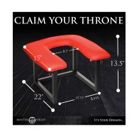Master Series Face Rider Queening Chair - Black/Red