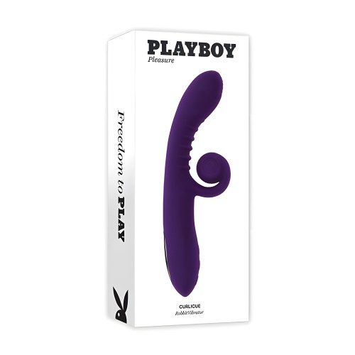 Vibrador Playboy Pleasure Curlicue Rabbit - Acai