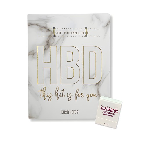 HBD Birthday Greeting Card - Stylish Design