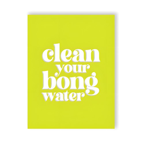 Tarjeta de Felicitación Bong Water 420