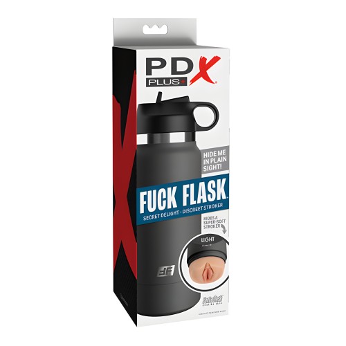 PDX Plus Fuck Flask Stroker Light/Grey