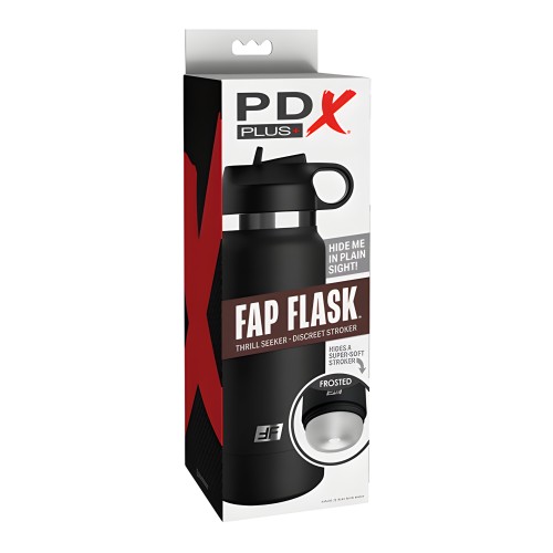 PDX Plus Fap Flask Thrill Seeker Stroker - Frosted/Black