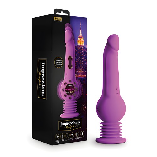 Blush Impressions Gyro Quake Dildo - Purple