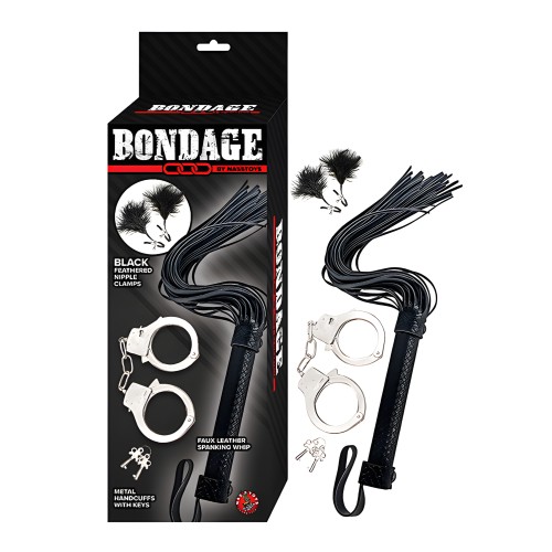 Bondage by Nasstoys Whip & Cuff Set