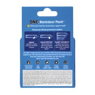 Paquete Backdoor One de Condones Personalizados | One