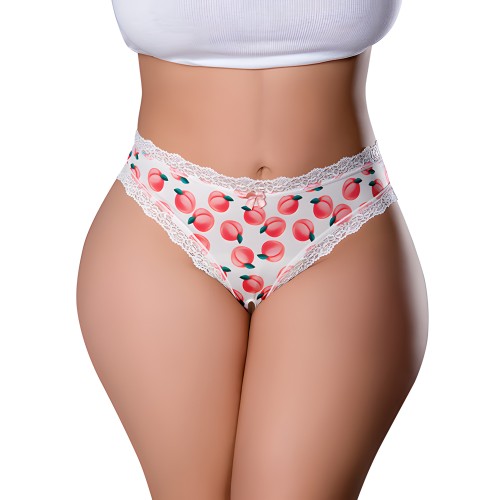 Tanga Crotchless Sweet Treats - Blanco