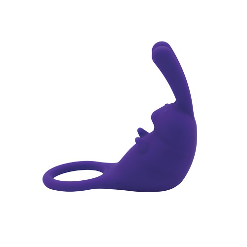 Natalie's Toy Box The Cock Hopper Cock Ring & Bullet Vibrator - Purple