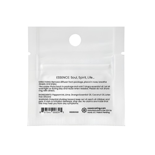 Anillo Essence Sachet Individual - Energía