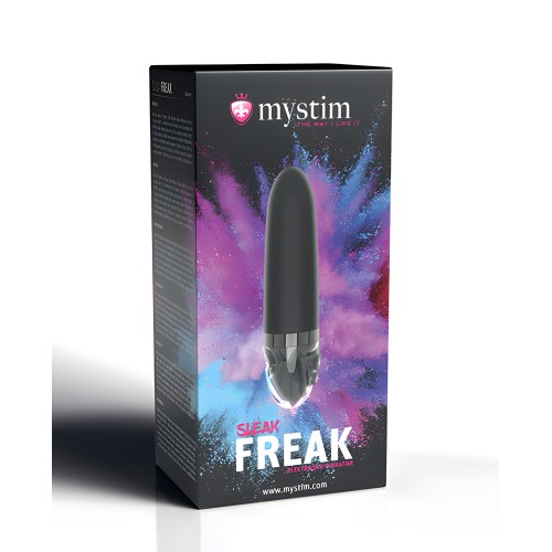 Mystim Sleak Freak eStim Straight Vibrator - Black