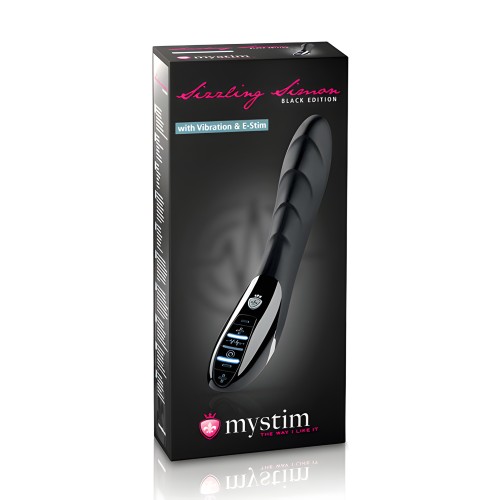 Mystim Sizzling Simon eStim Vibrator - Black