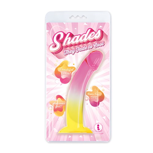 Shades Jelly TPR Gradient Dong Large - Pink/Yellow