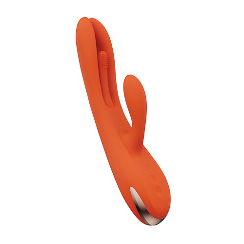 Vibrador Conejito Tapping Controlado por App Terri - Naranja