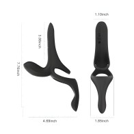 Vibrador para Parejas Controlado por App Pleasure Pivot - Negro