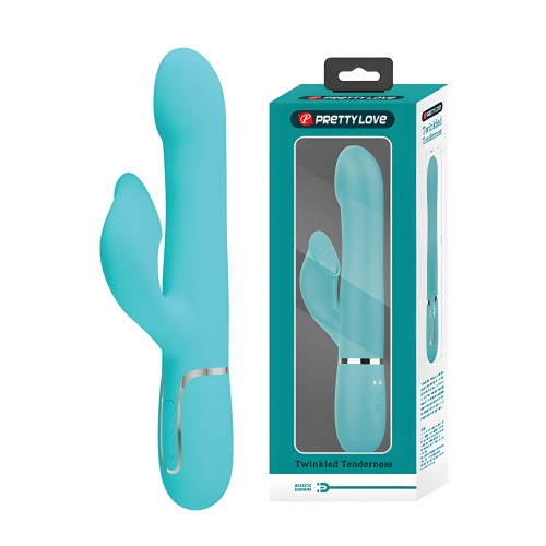 Pretty Love Twinkled Tenderness Falin Rolling Ball Rabbit - Aqua