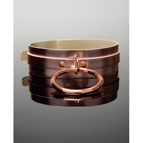 Pleasure Collection Adjustable Collar - Rose Gold