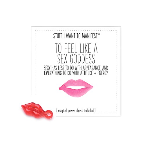 Warm Human To Feel Like A Sex Goddess Mini Card & Charm
