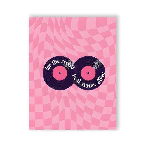 Tarjeta de Felicitación For The Record Best Titties Alive