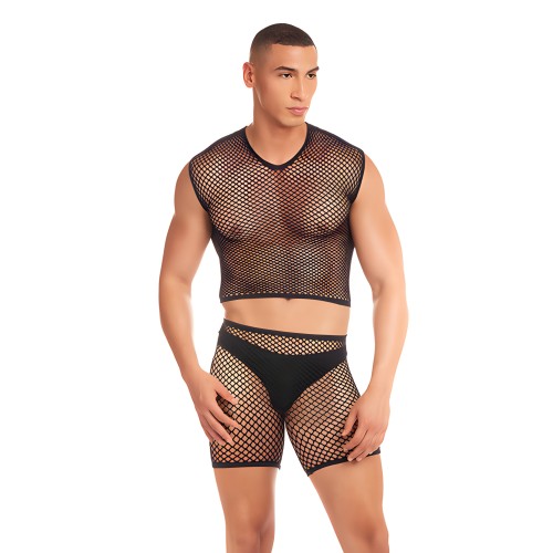 Rainbow Party Net-Bula Set - Black S/M