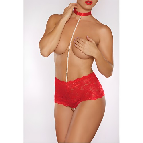 Allure Posh & Spicey Crotchless Panty