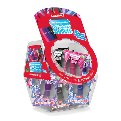 Screaming O Soft Touch Rechargeable Bullets Candy Bowl - Assorted Colors