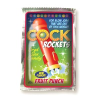 Cock Rockets Caramelo Oral - Sabor Fruit Punch | Candy Prints