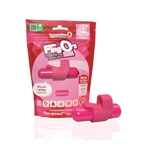 Screaming O 4T FingO Slim - Strawberry
