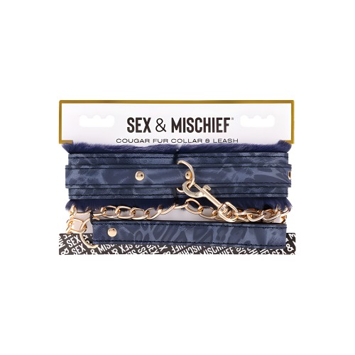 Cougar Fur Collar & Leash