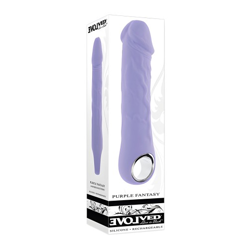 Evolved Purple Fantasy Realistic Vibrator - Purple