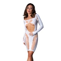Seamless Long Sleeve Dress - Blacklight Reactive White O/S