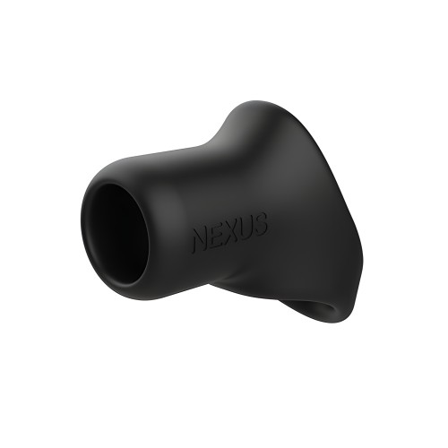 Sling para Pene y Testículos de Silicona Líquida Nexus Rise - Negro