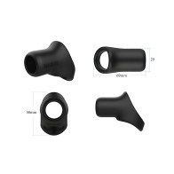 Sling para Pene y Testículos de Silicona Líquida Nexus Rise - Negro