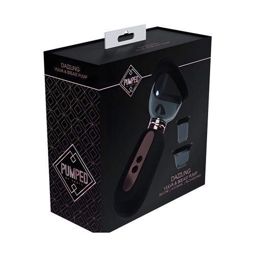 Shots Pumped Dazzling Clitoral, Nipple & Breast Pump - Black