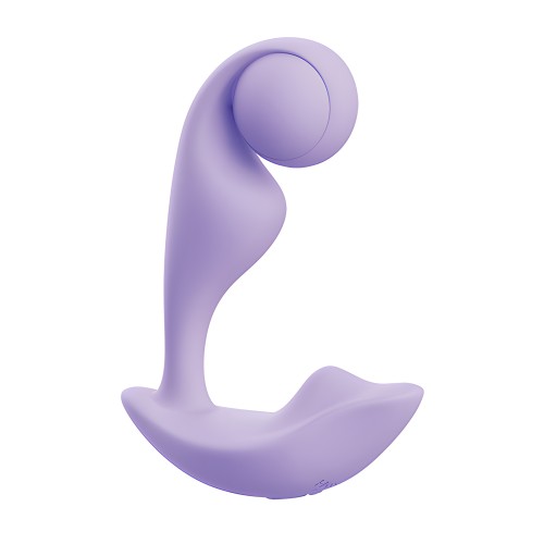 Vibrador Dual Wearable de Bola Simple - Púrpura