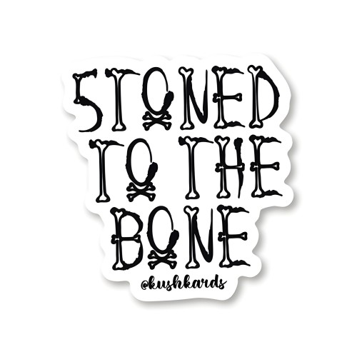 Halloween Stoned to the Bone Sticker