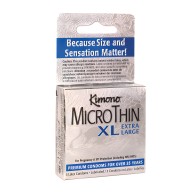 Condones Kimono Microthin XL - Paquete de 3