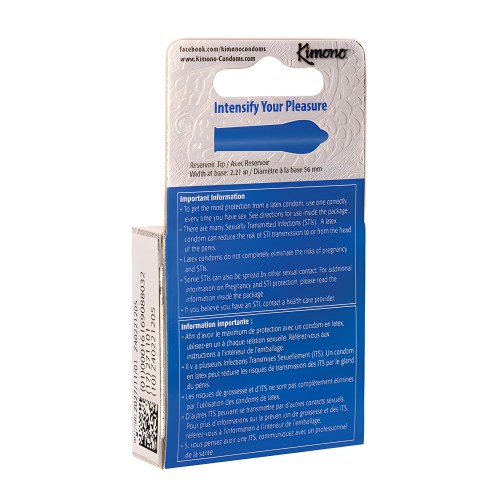 Condones Kimono Microthin XL - Paquete de 3