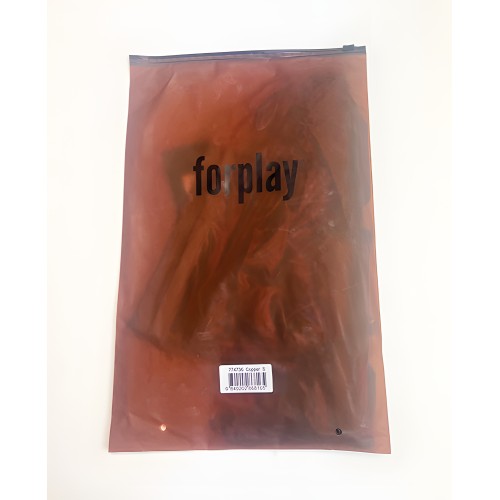 Liquid Metal Metallic Mesh Bustier w/G-String 2 pc Set - Metallic Copper LG