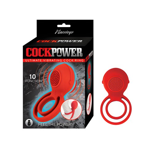 Cockpower Ultimate Vibrating Cock Ring - Red