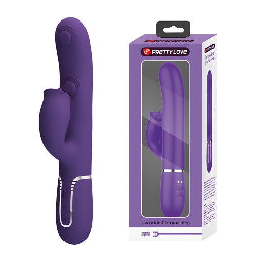 Vibrador Conejito Pretty Love Gigi 3 en 1 Púrpura
