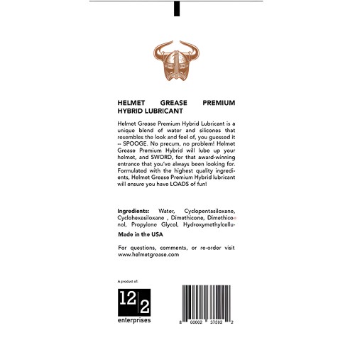 Helmet Grease Hybrid Lubricant - 8 oz Bottle